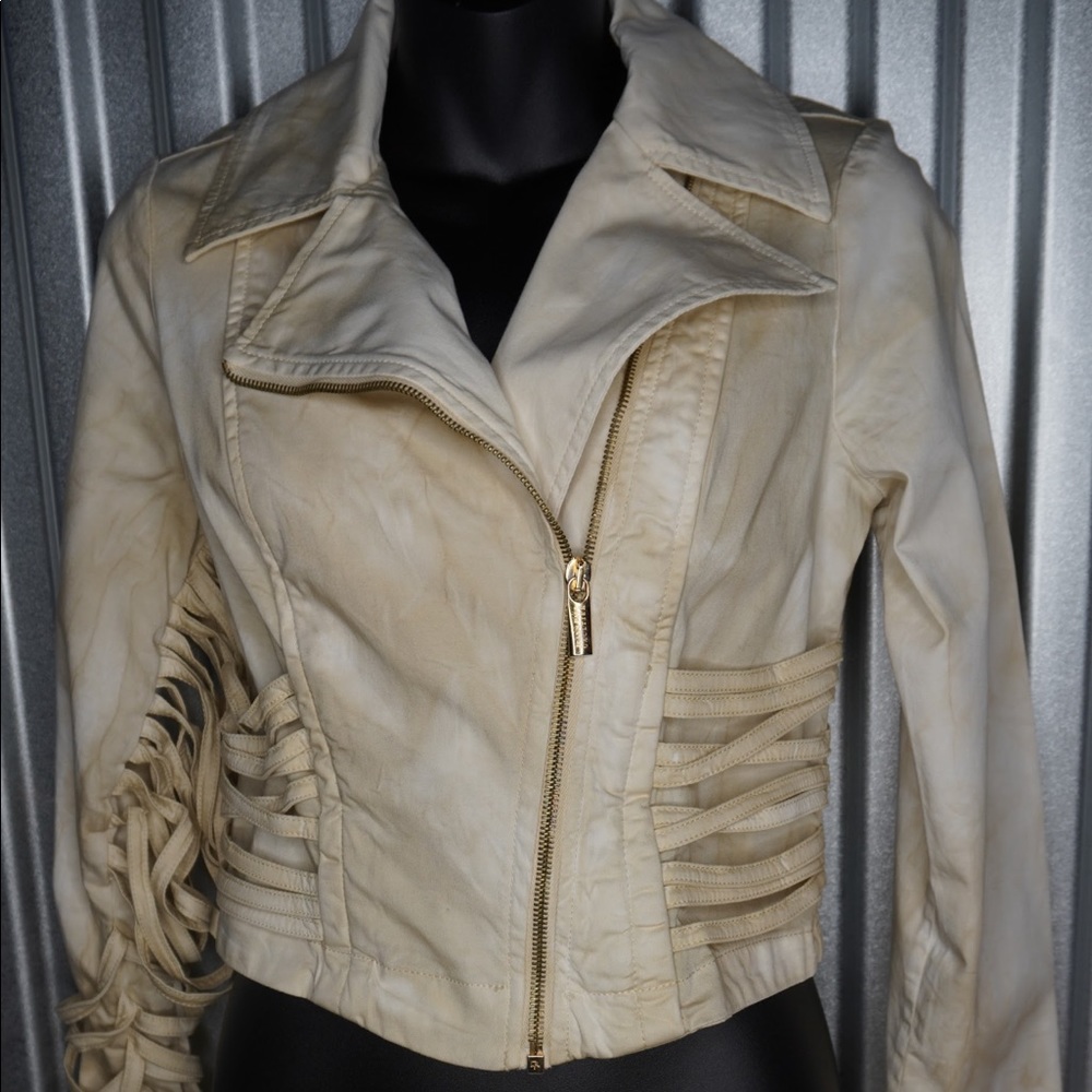 Jean Paul Gaultier Vintage Biker jacket pearlwhite